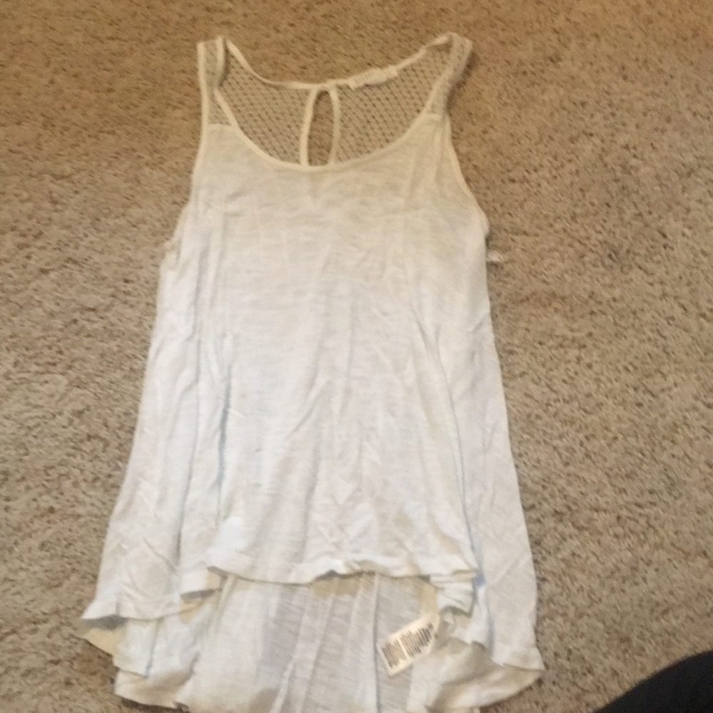 White flowy tank